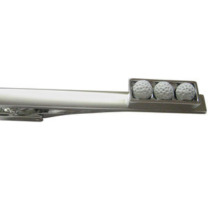 Box of Golf Balls Design Square Tie Clip